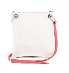 Bolso bandolera mujer color rojo de piel